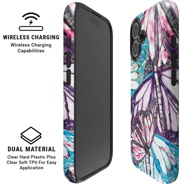 California Monarch Collage iPhone 16 Magsafe Impact Case