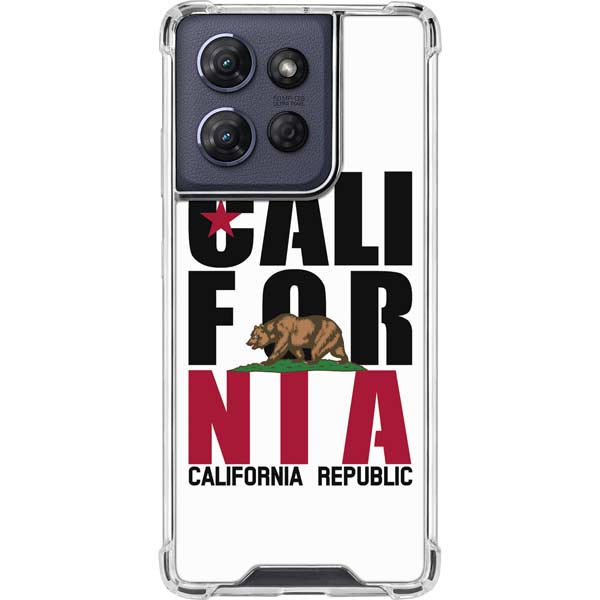 California White Block Moto G Play 5G (2025) Clear Case