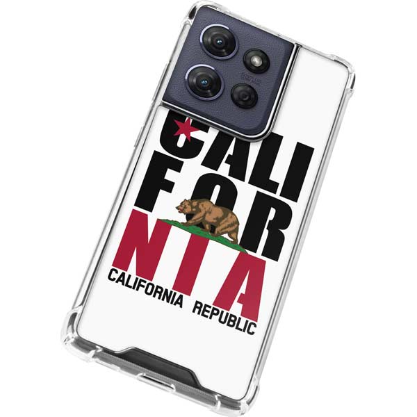 California White Block Moto G Play 5G (2025) Clear Case
