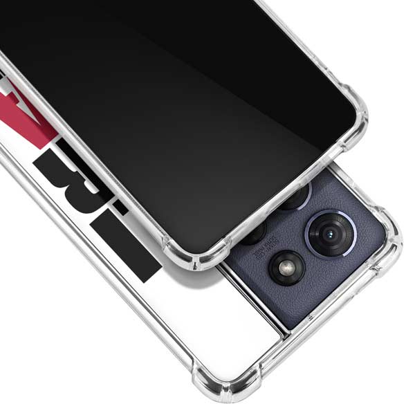 California White Block Moto G Play 5G (2025) Clear Case