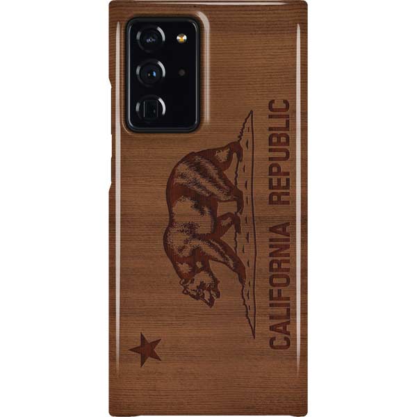 California Wood Flag Galaxy Cases