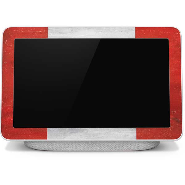 Canada Flag Distressed Google Home Hub Skin