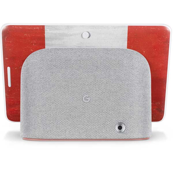 Canada Flag Distressed Google Home Hub Skin
