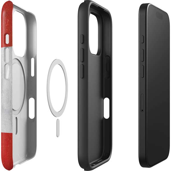 Canada Flag Distressed iPhone 16 Pro Magsafe Impact Case