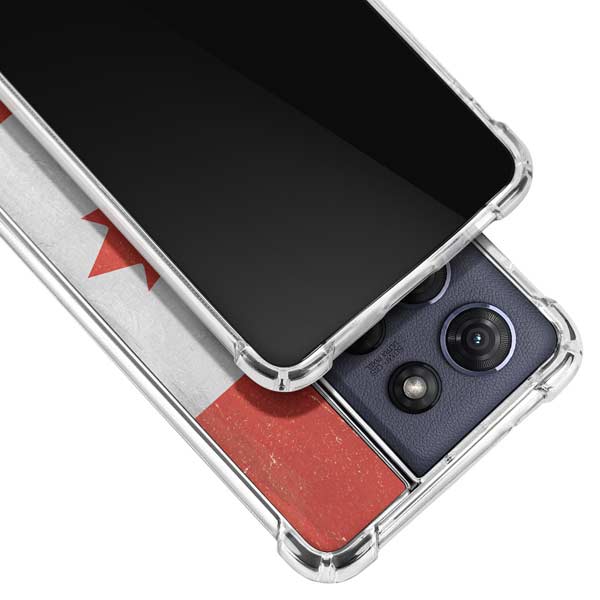 Canada Flag Distressed Moto G 5G (2025) Clear Case