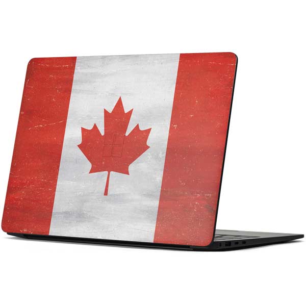 Canada Flag Distressed Surface Laptop 7 13.8in Skin