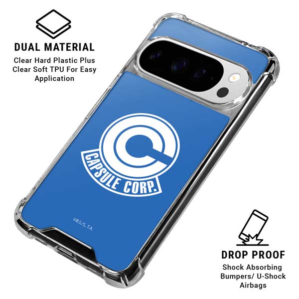 Dragon Ball Z Capsule Corp Google Pixel 10 Pro XL Clear Case