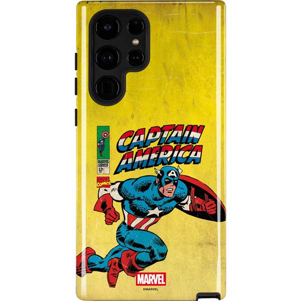 Marvel Classic Comics Captain America Galaxy S23 Ultra Pro Case