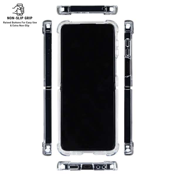 Marvel Classic Comics Captain America Galaxy Z Flip7 Clear Case