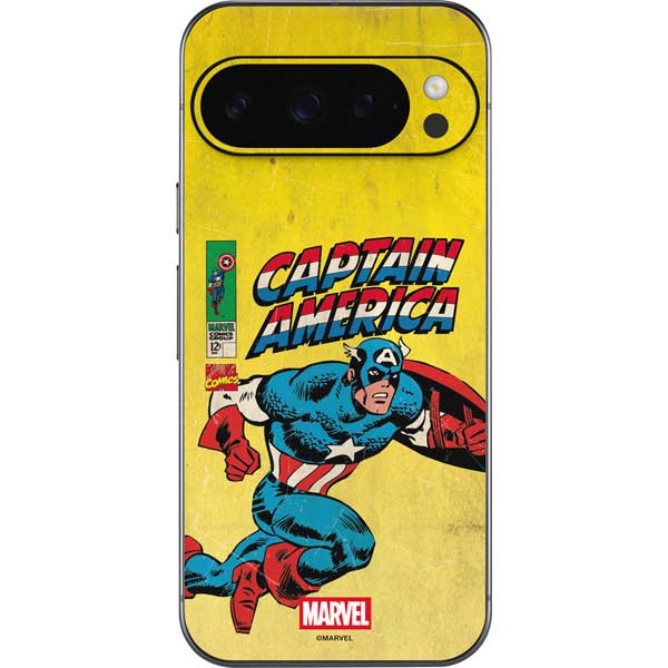 Marvel Classic Comics Captain America Google Pixel 10 Pro XL Skin