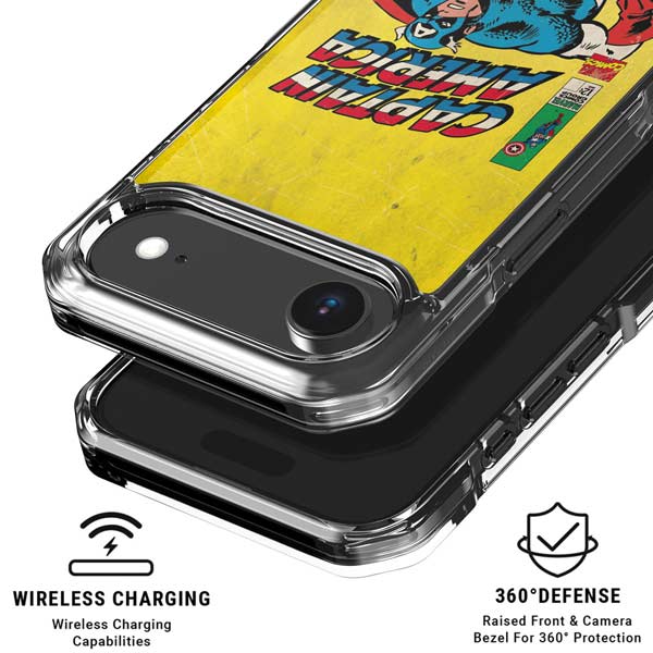 Marvel Classic Comics Captain America iPhone 17 Air Clear Case