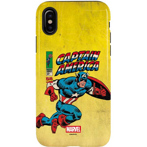 Marvel Classic Comics Captain America iPhone XS Pro Case