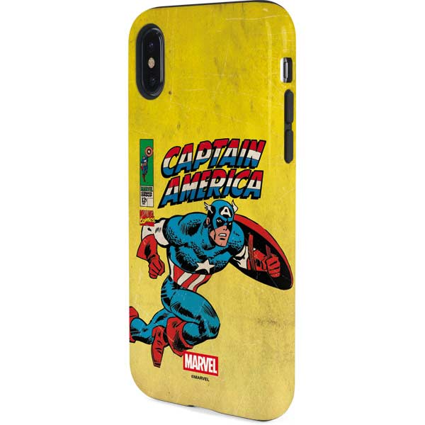 Marvel Classic Comics Captain America iPhone XS Pro Case