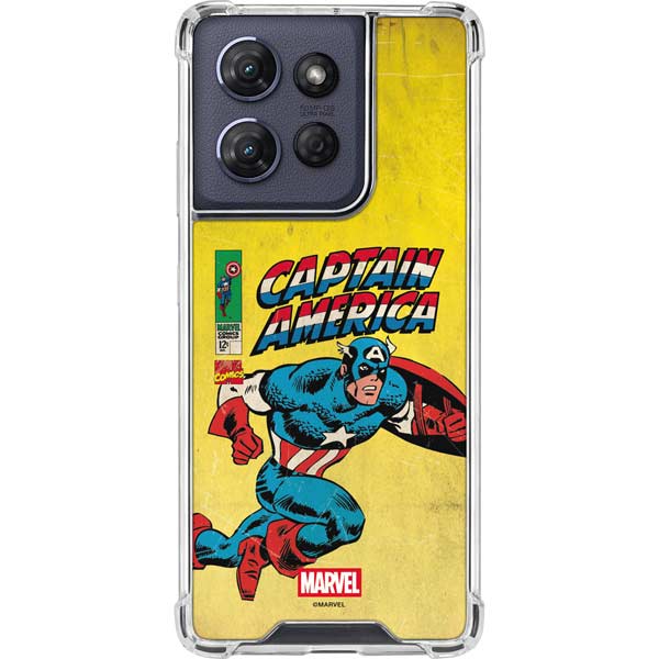 Marvel Classic Comics Captain America Moto G 5G (2025) Clear Case