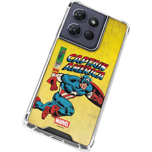 Marvel Classic Comics Captain America Moto G 5G (2025) Clear Case