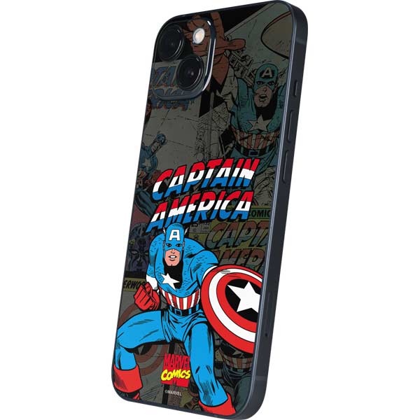 Marvel Classic Comics Captain America Vintage iPhone Skins