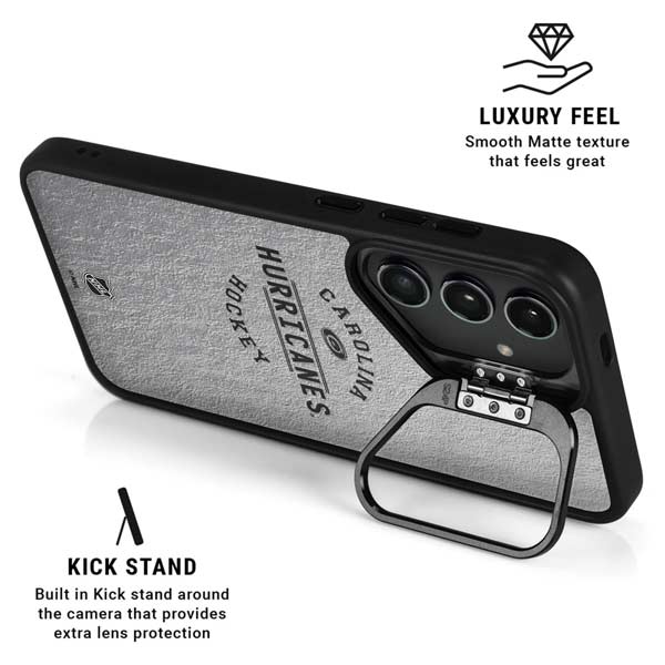 NHL Carolina Hurricanes Black Text Galaxy S26 Ultra Kickstand Case