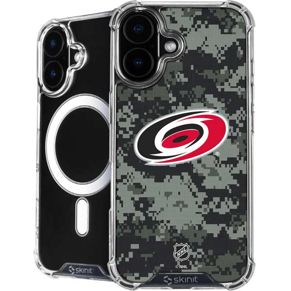 NHL Carolina Hurricanes Camo iPhone 17 MagSafe Case