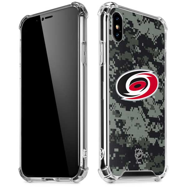 NHL Carolina Hurricanes Camo iPhone X/XS Clear Case