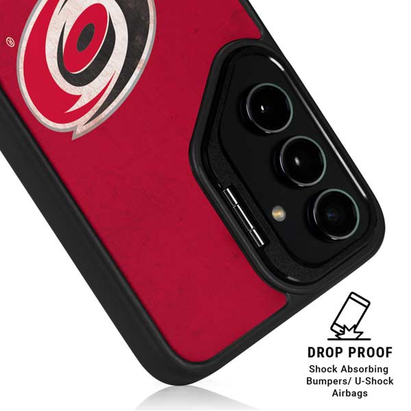 NHL Carolina Hurricanes Distressed Galaxy S26 Plus Kickstand Case