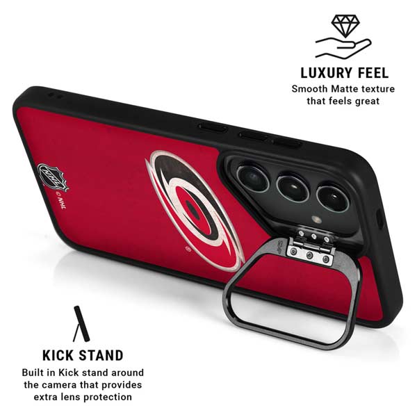 NHL Carolina Hurricanes Distressed Galaxy S26 Ultra Kickstand Case