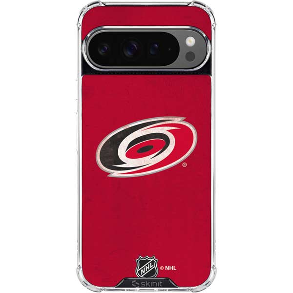 NHL Carolina Hurricanes Distressed Google Pixel 10 Pro XL Clear Case