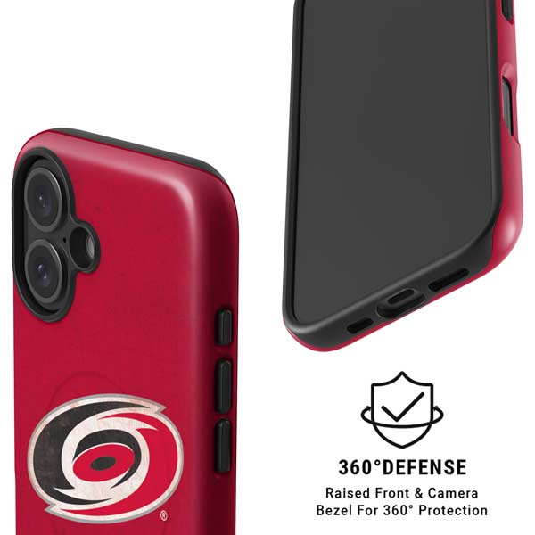 NHL Carolina Hurricanes Distressed iPhone 16 Magsafe Impact Case