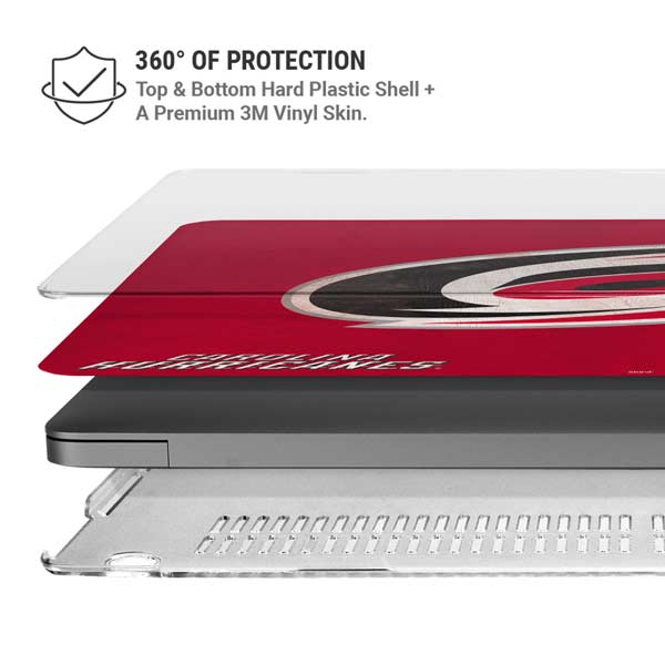 NHL Carolina Hurricanes Distressed MacBook Pro 14in (2021-24) Case plus Skin