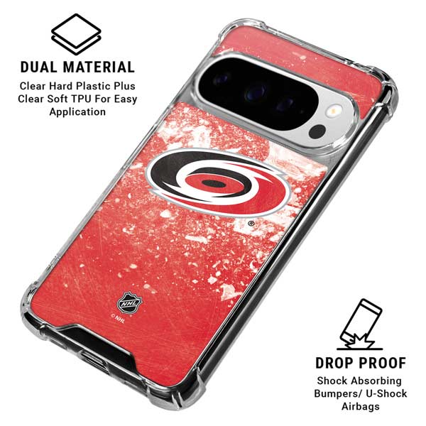 NHL Carolina Hurricanes Frozen Google Pixel 10 Pro Clear Case