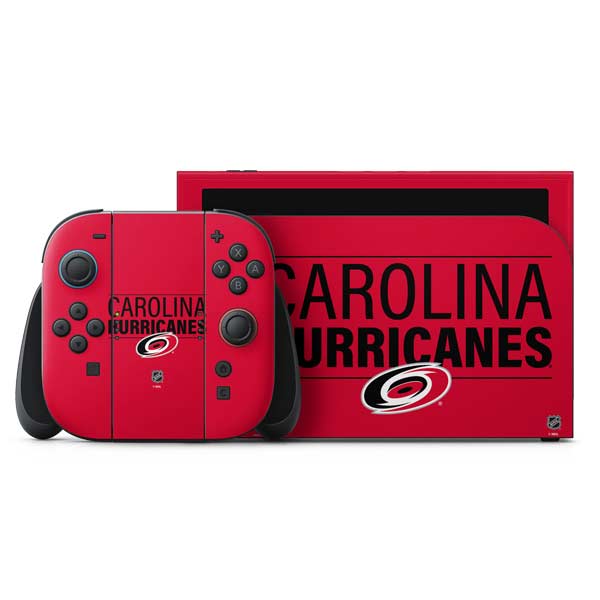 NHL Carolina Hurricanes Lineup Nintendo Switch 2 (2025) with Joy-Con Skin
