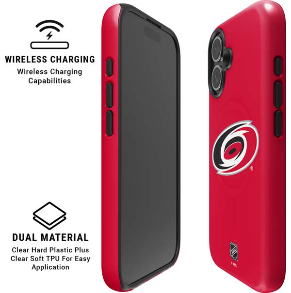 NHL Carolina Hurricanes Solid Background iPhone 17 Magsafe Impact Case
