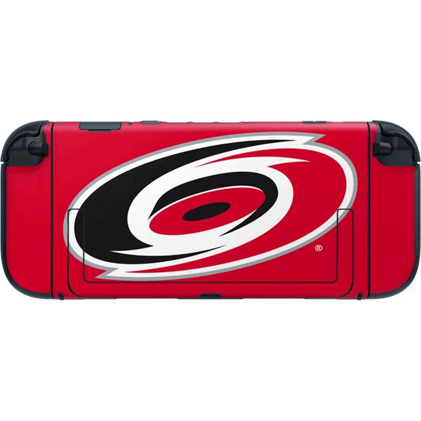 NHL Carolina Hurricanes Solid Background Nintendo Switch 2 (2025) with Joy-Con Skin
