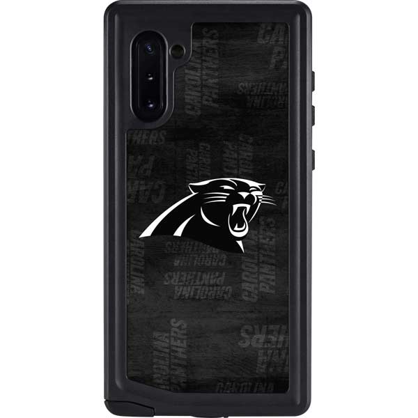 NFL Carolina Panthers Black & White Galaxy Cases