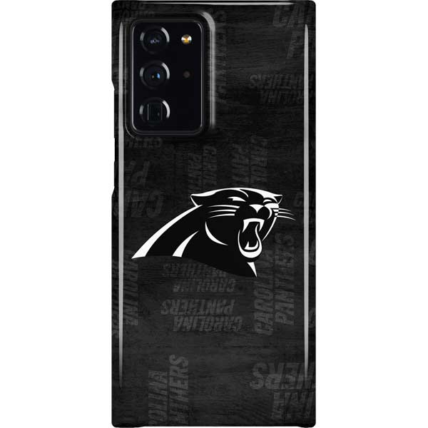 NFL Carolina Panthers Black & White Galaxy Cases