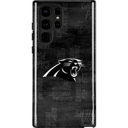 NFL Carolina Panthers Black & White Galaxy Cases