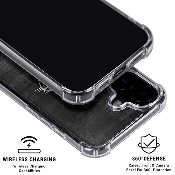 NFL Carolina Panthers Black & White iPhone 17 MagSafe Case
