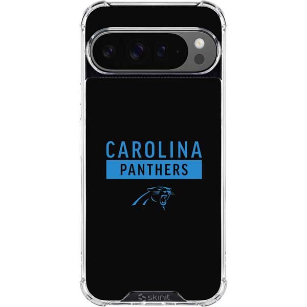 NFL Carolina Panthers Black Performance Series Google Pixel 10 Pro XL Clear Case