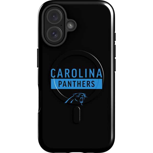 NFL Carolina Panthers Black Performance Series iPhone 16 Magsafe Impact Case
