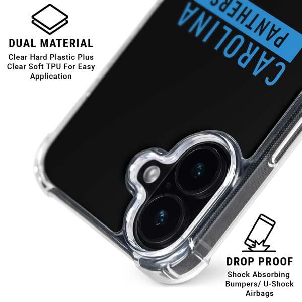 NFL Carolina Panthers Black Performance Series iPhone 17 MagSafe Case
