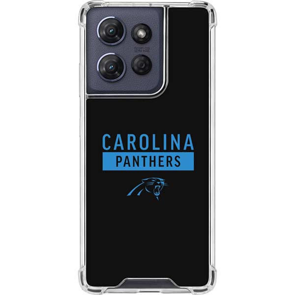 NFL Carolina Panthers Black Performance Series Moto G Power 5G (2025) Clear Case