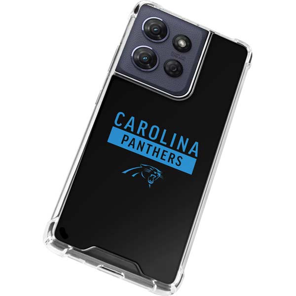 NFL Carolina Panthers Black Performance Series Moto G Power 5G (2025) Clear Case