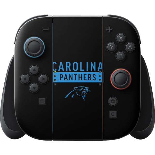 NFL Carolina Panthers Black Performance Series Nintendo Skins