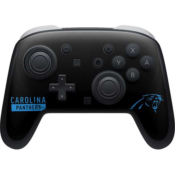 NFL Carolina Panthers Black Performance Series Nintendo Skins