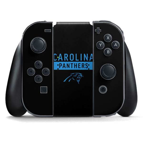 NFL Carolina Panthers Black Performance Series Nintendo Skins