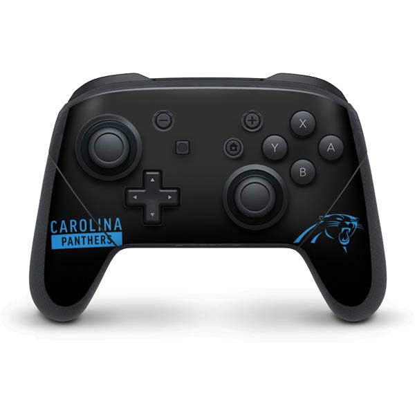 NFL Carolina Panthers Black Performance Series Nintendo Skins