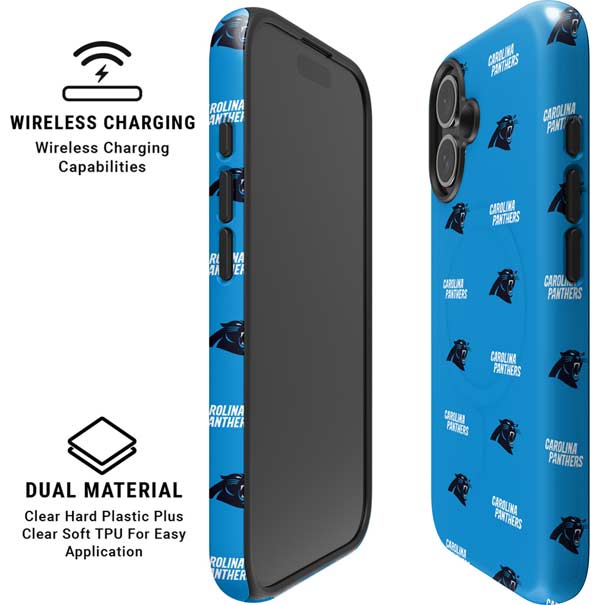 NFL Carolina Panthers Blitz Series iPhone 16 Magsafe Impact Case