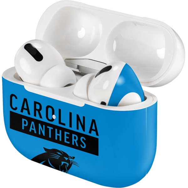 NFL Carolina Panthers Blue Performance Series AirPods Skins