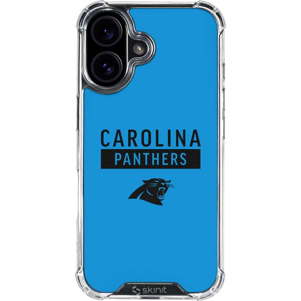 NFL Carolina Panthers Blue Performance Series iPhone 17 Clear Case