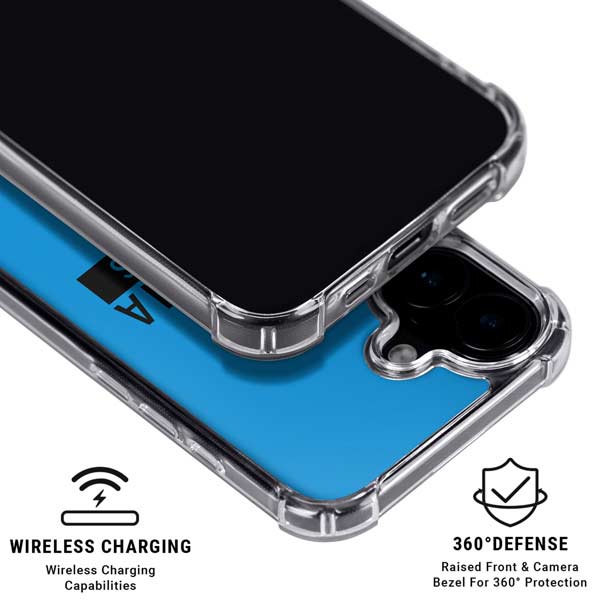 NFL Carolina Panthers Blue Performance Series iPhone 17 Clear Case