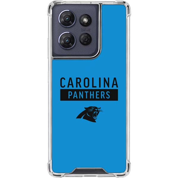 NFL Carolina Panthers Blue Performance Series Moto G Play 5G (2025) Clear Case